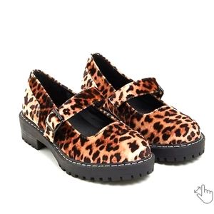 Animal print maryjanes
